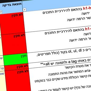 דו"ח נגישות